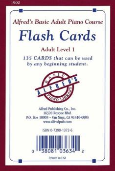 Alfred's Basic Adult Piano Course: Flash Cards, Level 1 (AL-00-1900)