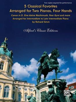 5 Classical Favorites Arranged for Two Pianos, Four Hands: <i>Canon in (AL-00-32431)