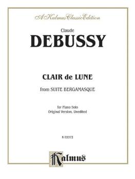 Debussy, Clair de lune (from <I>Suite Bergamasque</I> For Piano Solo O (AL-00-K03372)