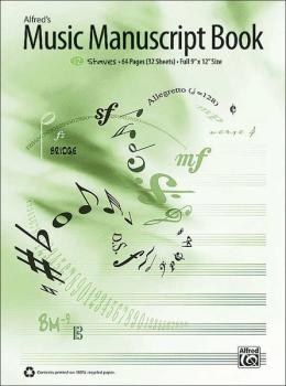 Alfred's Music Manuscript Book, 12-Stave (AL-00-33884)