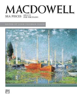 MacDowell: Sea Pieces, Opus 55 (AL-00-2641)
