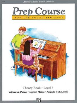 Alfred's Basic Piano Prep Course: Theory Book F (For the Young Beginne (AL-00-6298)
