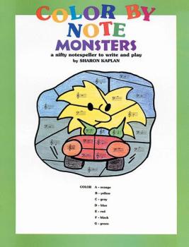 Color by Note Monsters: A Nifty Notespeller to Write and Play (AL-00-EL9810)