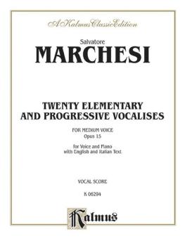 Twenty Elementary and Progressive Vocalises, Opus 15 (AL-00-K06294)