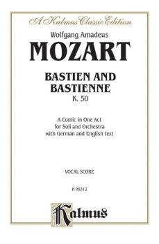Bastien und Bastienne, K. 50, A Comic Opera in One Act (For Solo and O (AL-00-K06312)