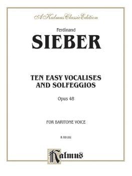 Ten Easy Vocalises and Solfeggios (Opus 48) (For Baritone Voice) (AL-00-K09181)